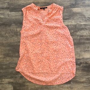 Peach Sleeveless Blouse